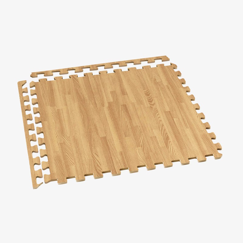 We Sell Mats Forest Floor 5/8 Inch Thick Printed Foam Tiles, Premium Wood Grain Interlocking Foam Floor Mats, Anti-Fatigue Flooring, White Oak, 24 Sq Ft - Image 4